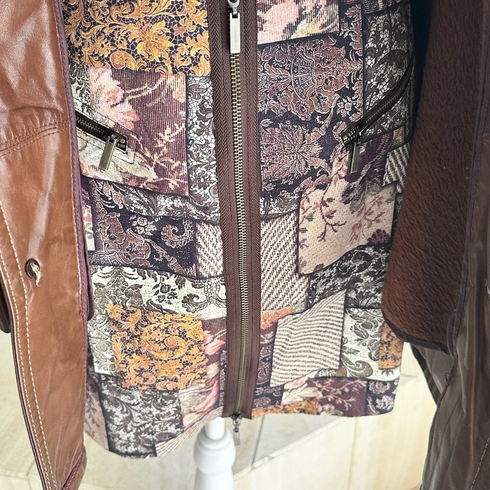 Patchwork Illusion Mini Skirt - image 3